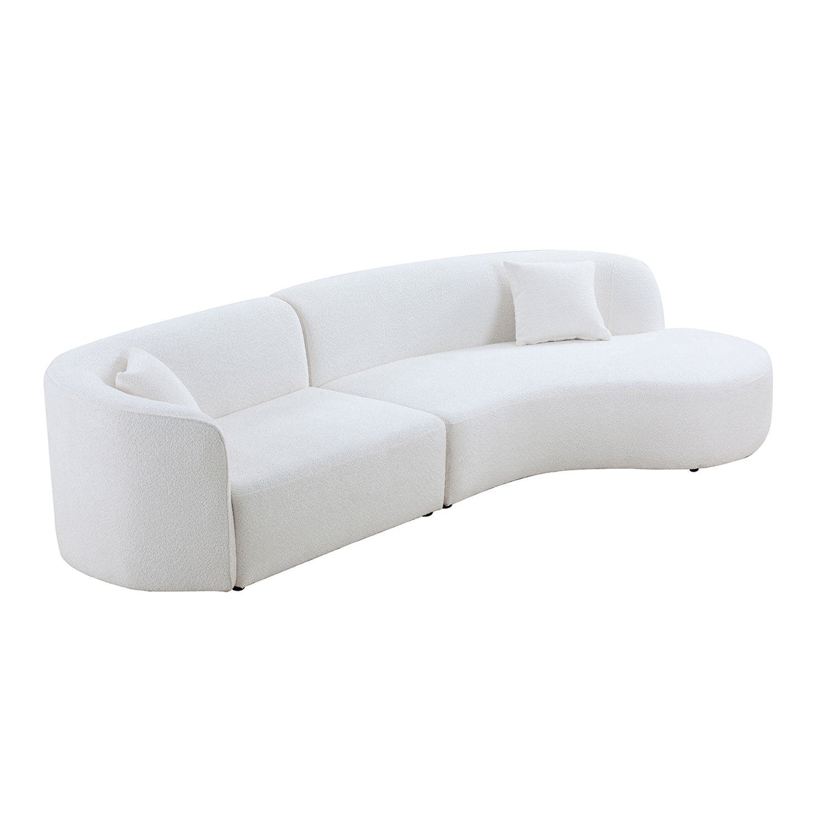 Luxury Modern Style Living Room Upholstery Curved Sofa Set