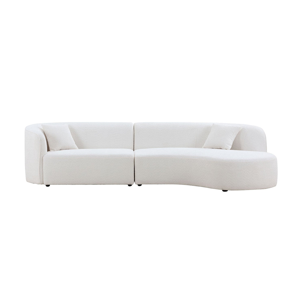 Luxury Modern Style Living Room Upholstery Curved Sofa Set