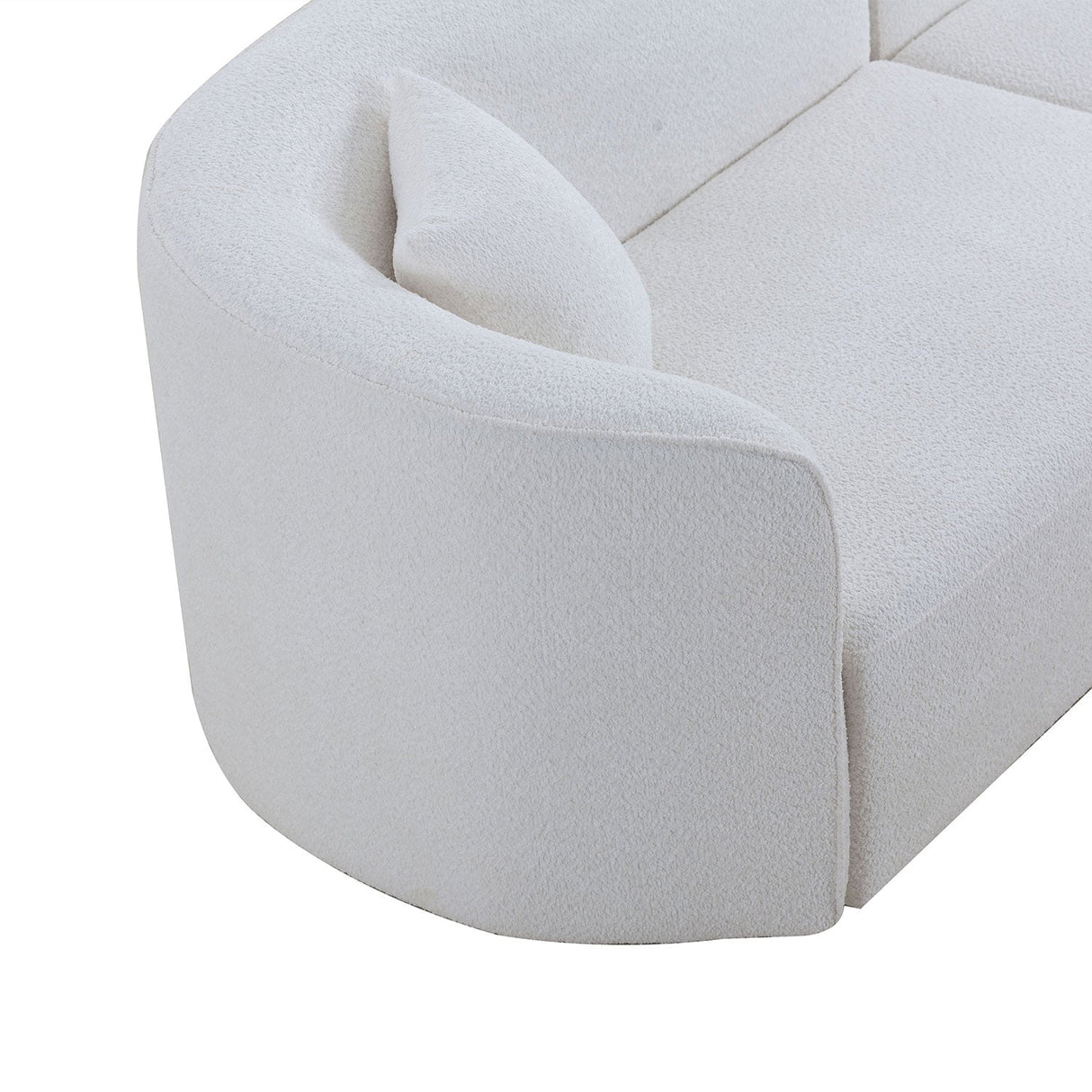 Luxury Modern Style Living Room Upholstery Curved Sofa Set