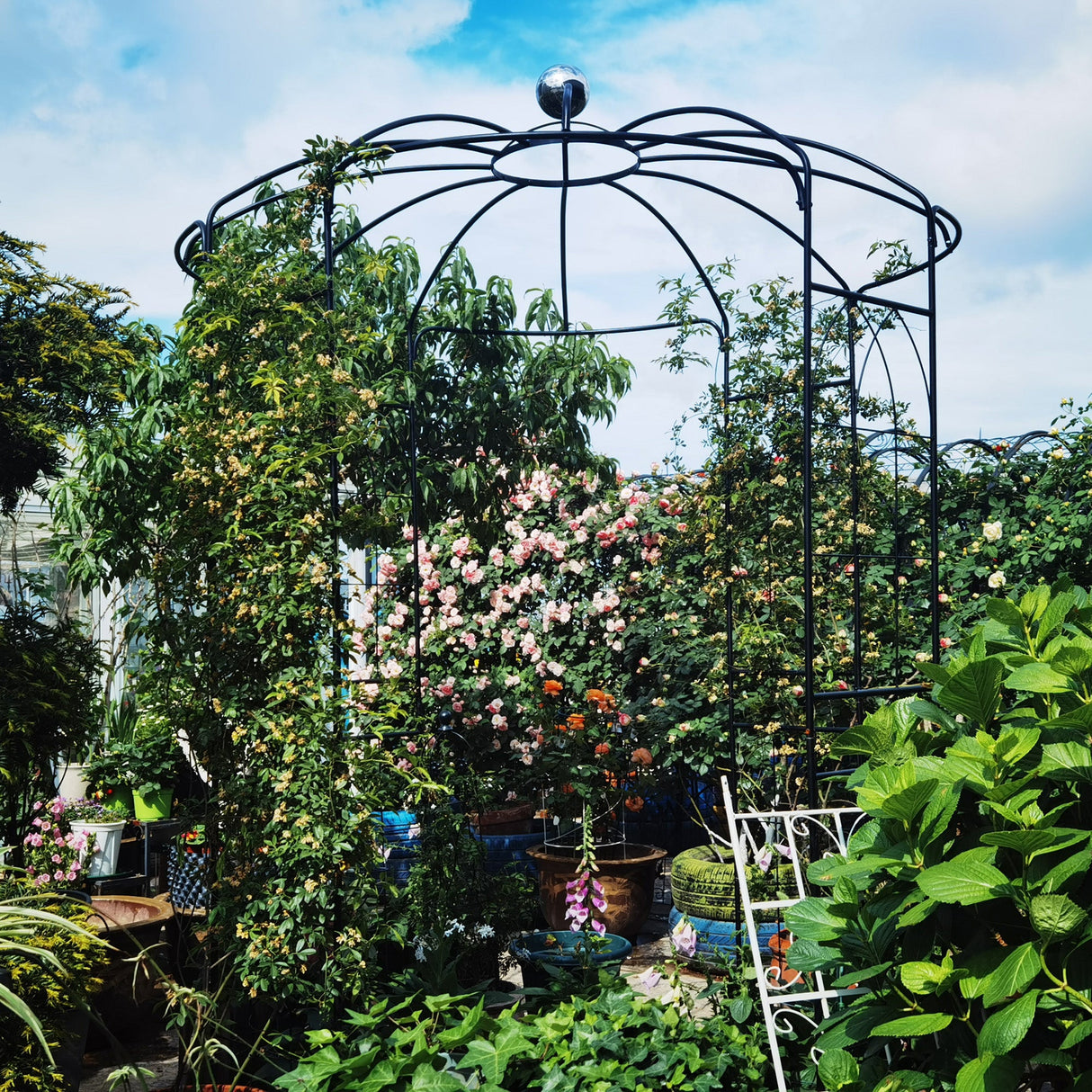 Metal Garden Arch Iron Garden Arbors Gazebo