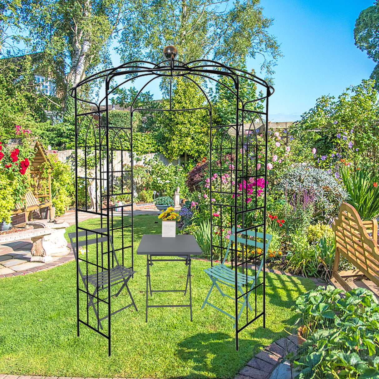 Metal Garden Arch Iron Garden Arbors Gazebo