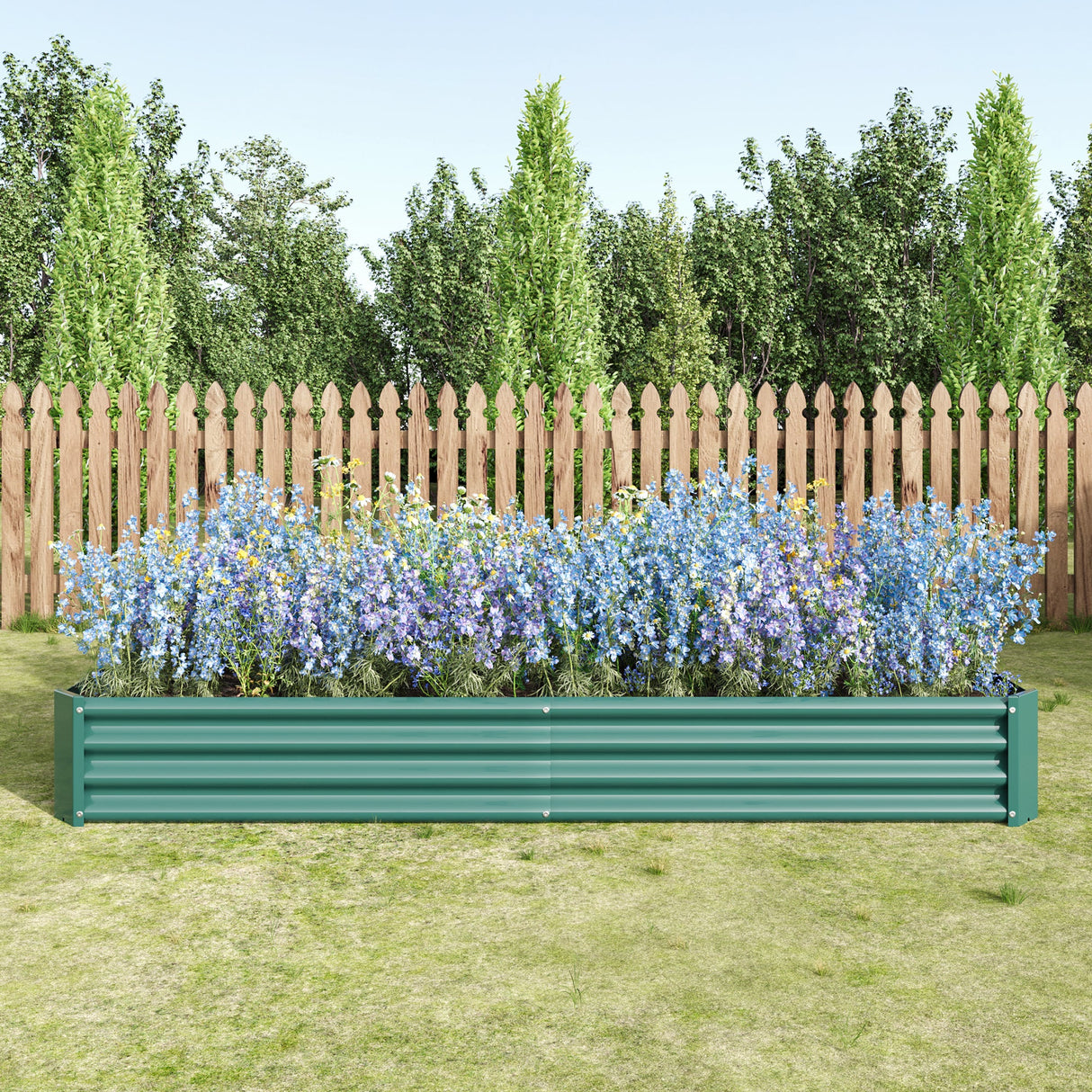 2-Piece Metal Raised Garden Bed Set