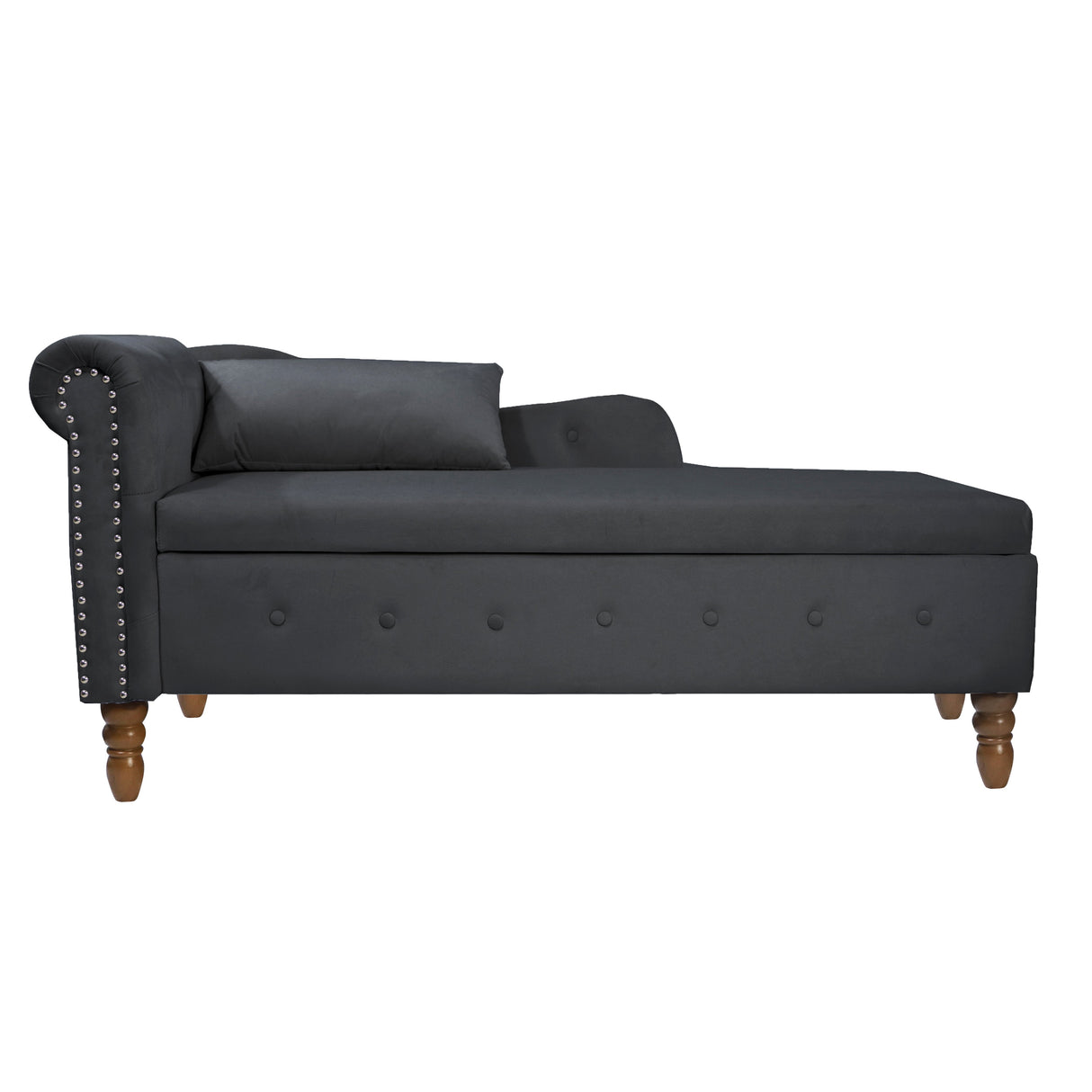 Navy Velvet Chaise Lounge