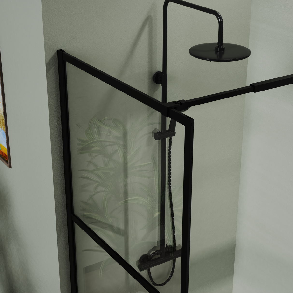 Goodyo 34" Shower Screen Door Walk-in Wet-room