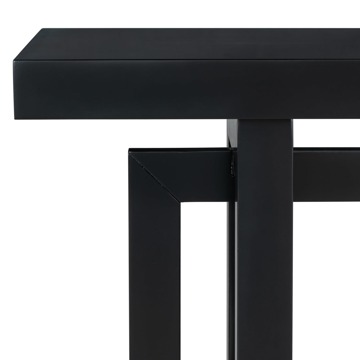 U Style 59.1'' Painted Entryway Table with Pine Veneer