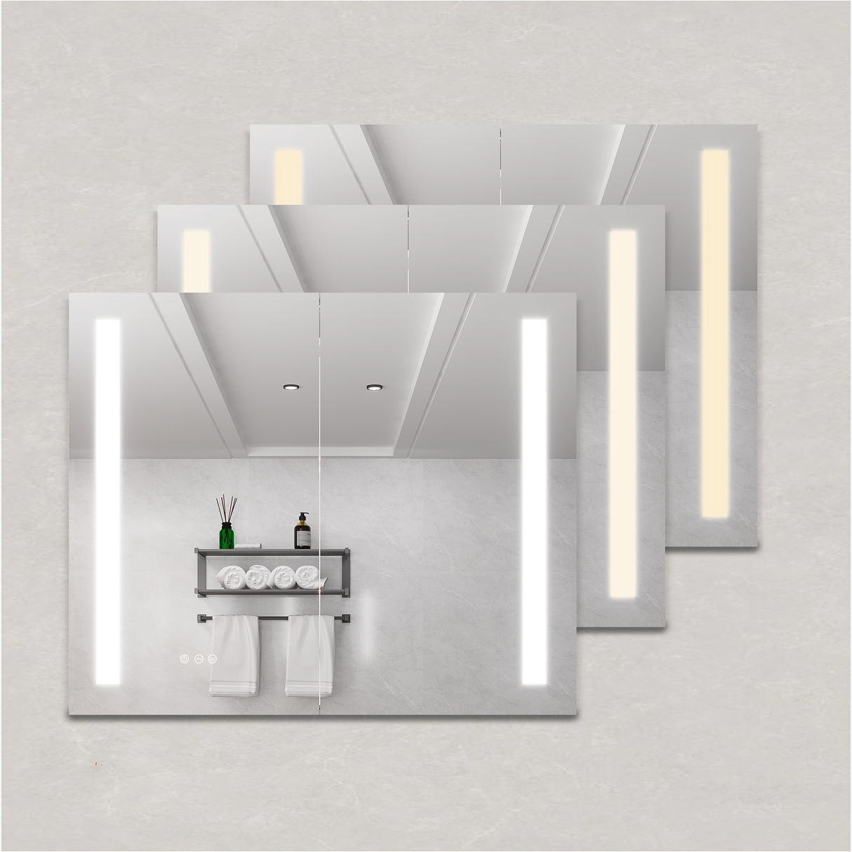 36 x 30 Inch Medicine Cabinet with LED Vanity Mirror