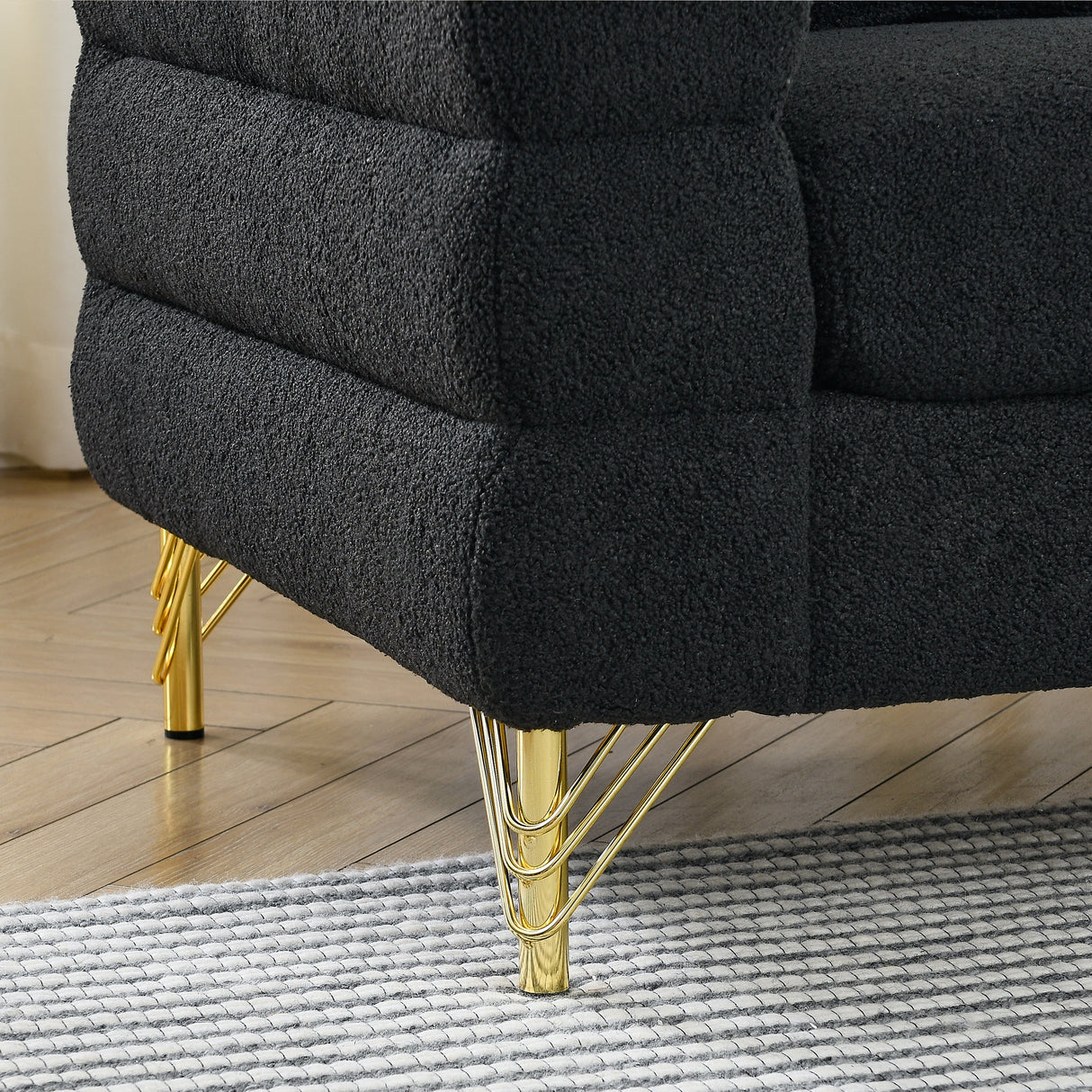 60-Inch Oversized 2-Seater Sectional Sofa