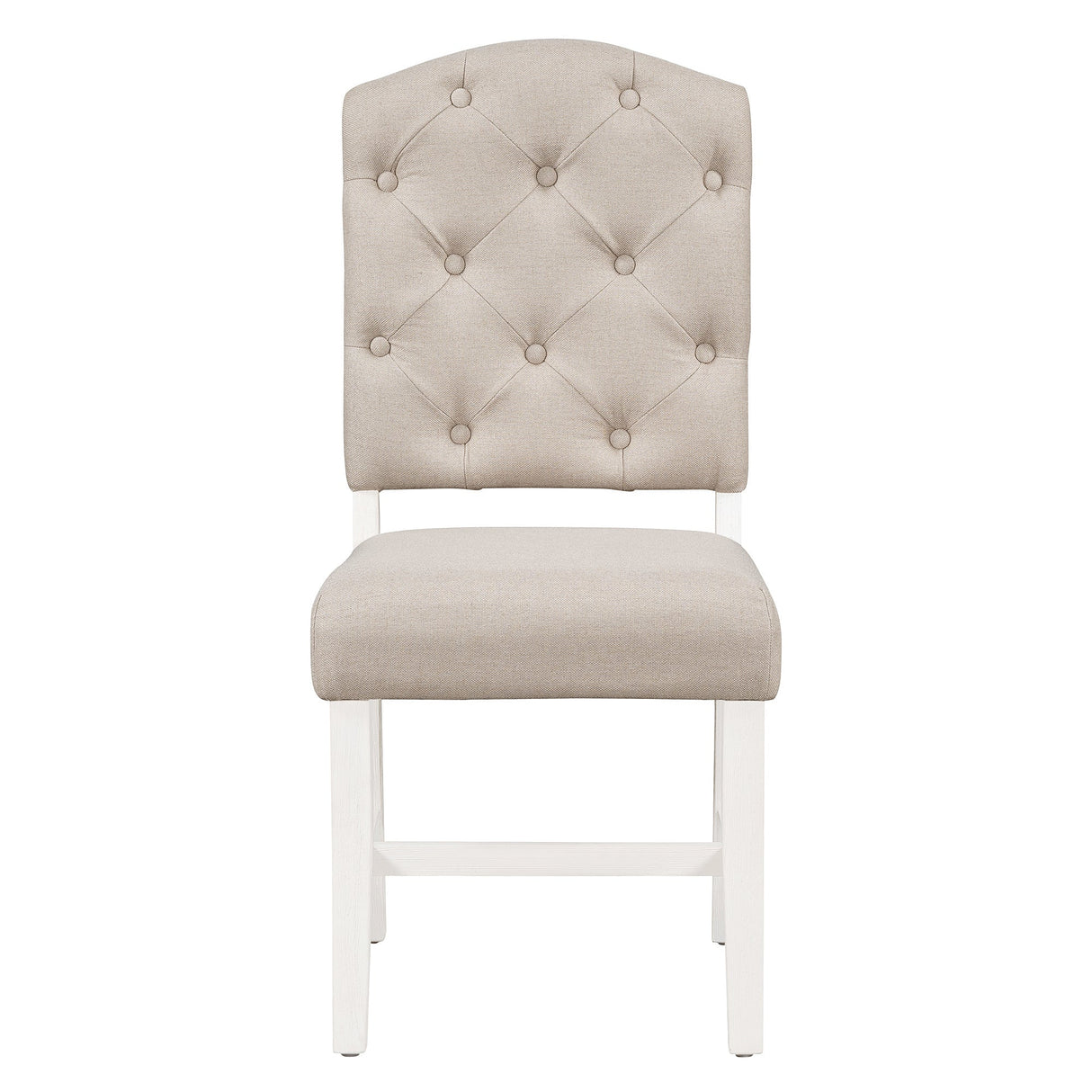 TREXM Retro Style Dining Chair Set with 4 Upholstered Chairs