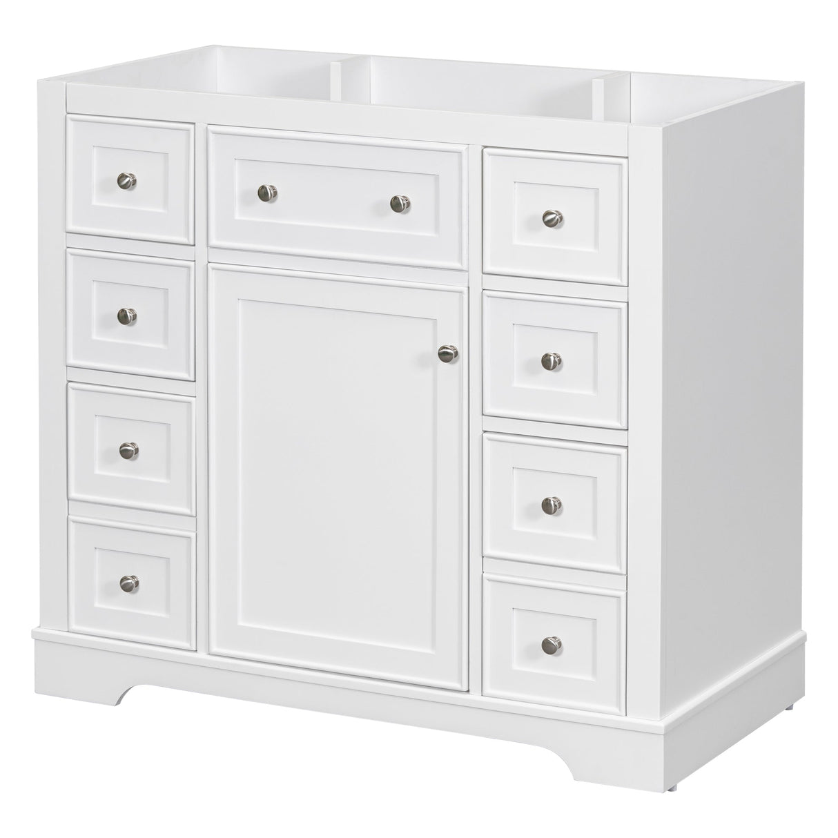 36" Bathroom Vanity without Sink, Cabinet Base Only