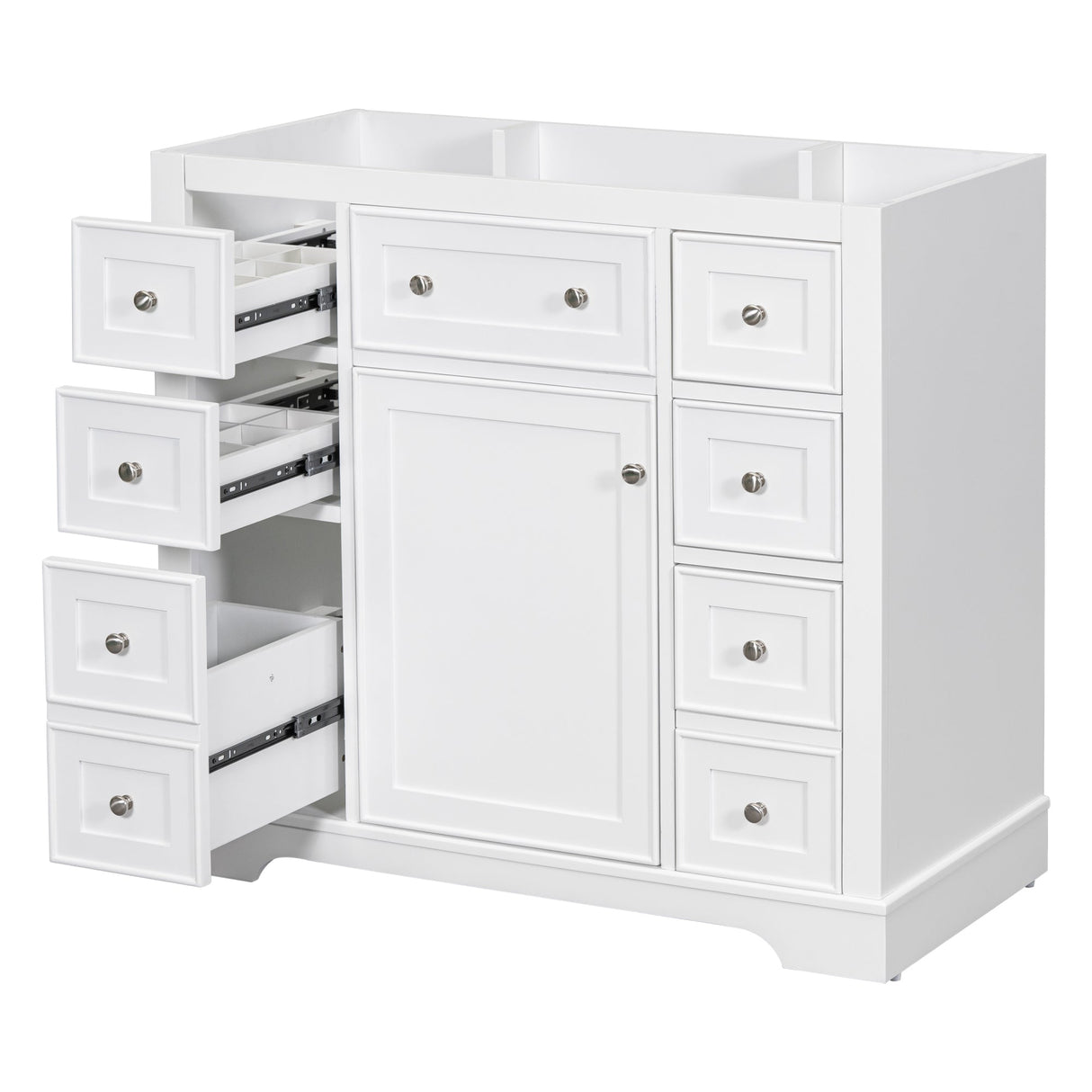 36" Bathroom Vanity without Sink, Cabinet Base Only