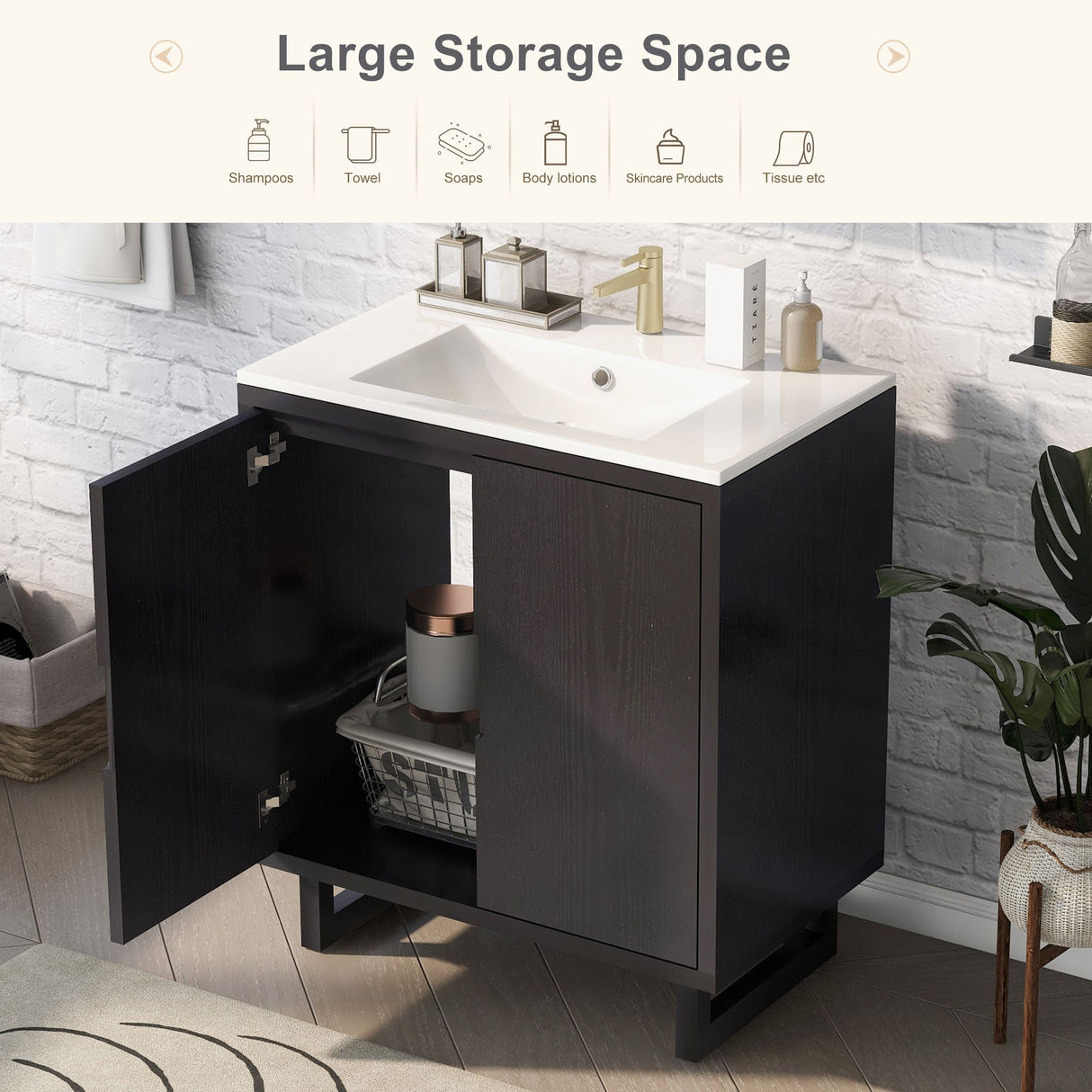 30" Bathroom Vanity Set with Sink
