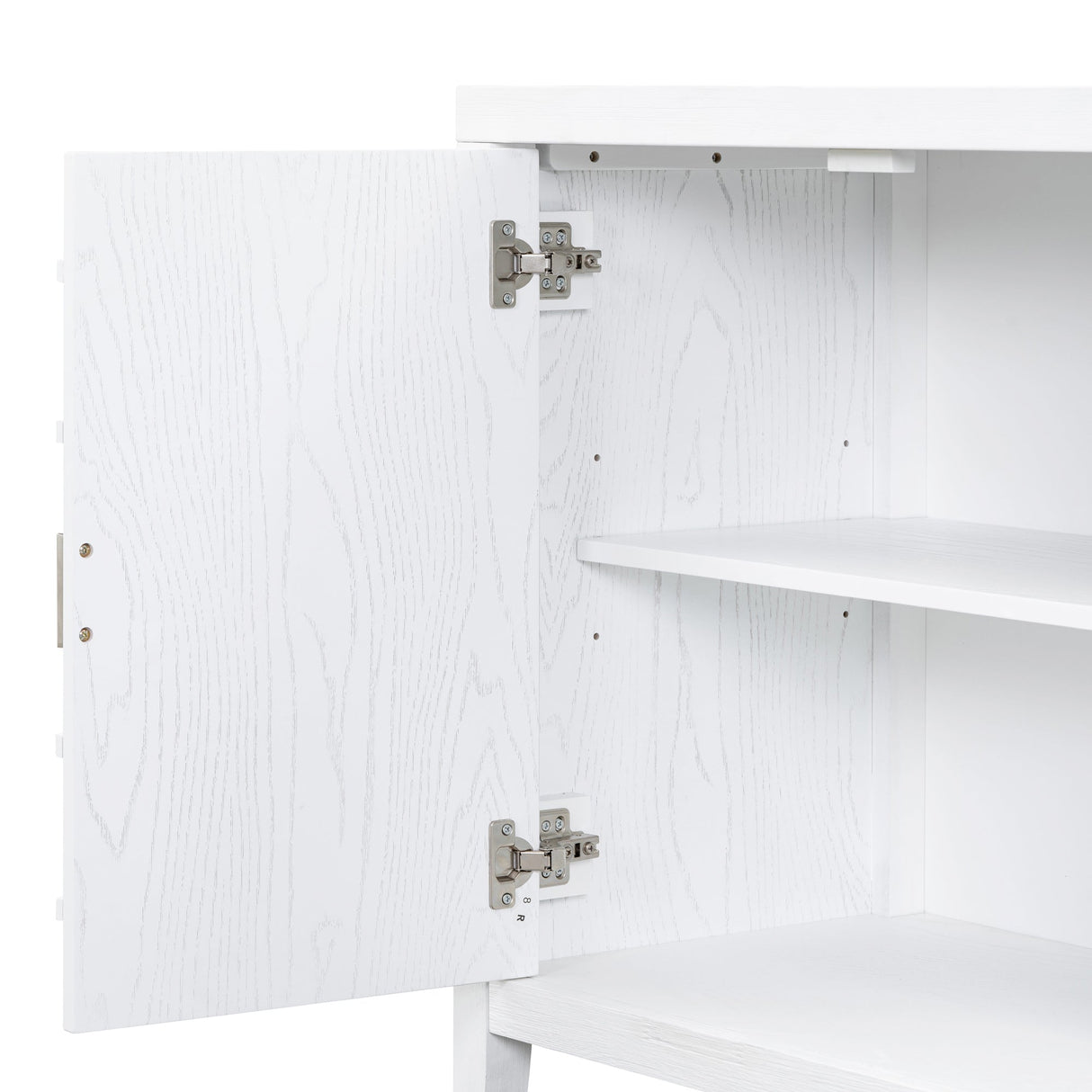 Circular Groove Design Retro Sideboard