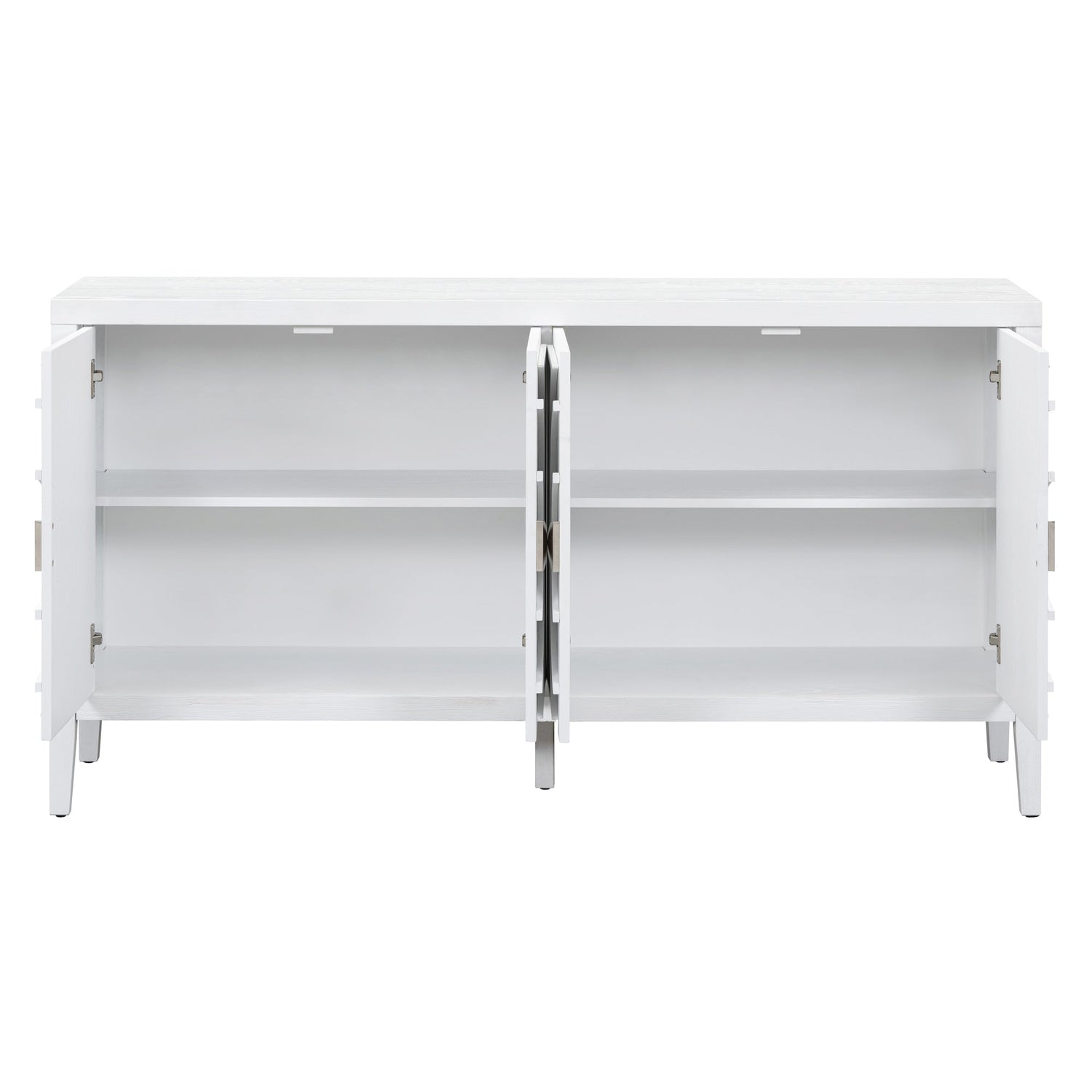 Circular Groove Design Retro Sideboard