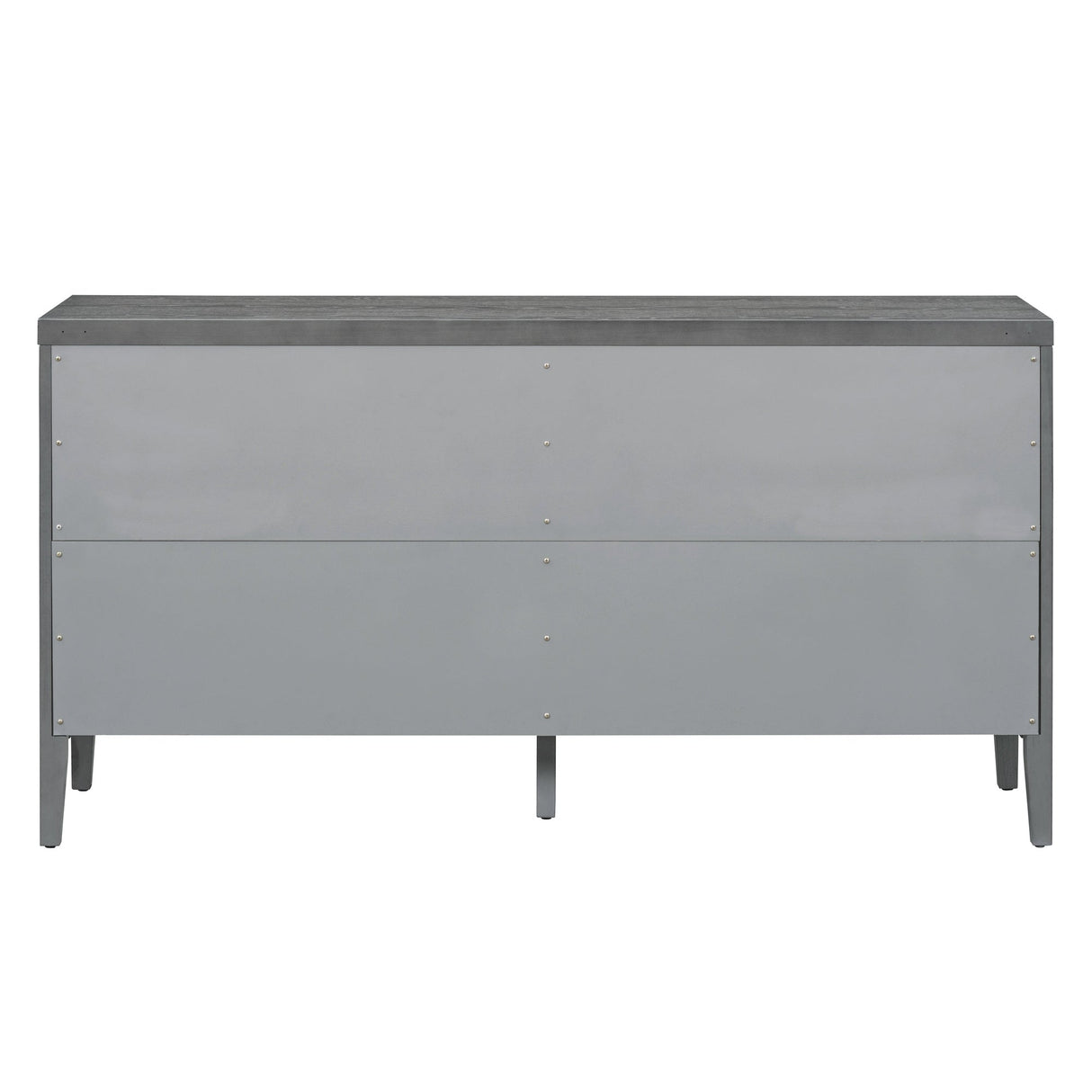 Circular Groove Design Retro Sideboard