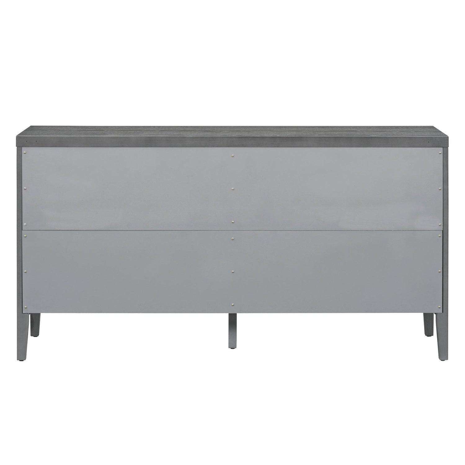 Circular Groove Design Retro Sideboard