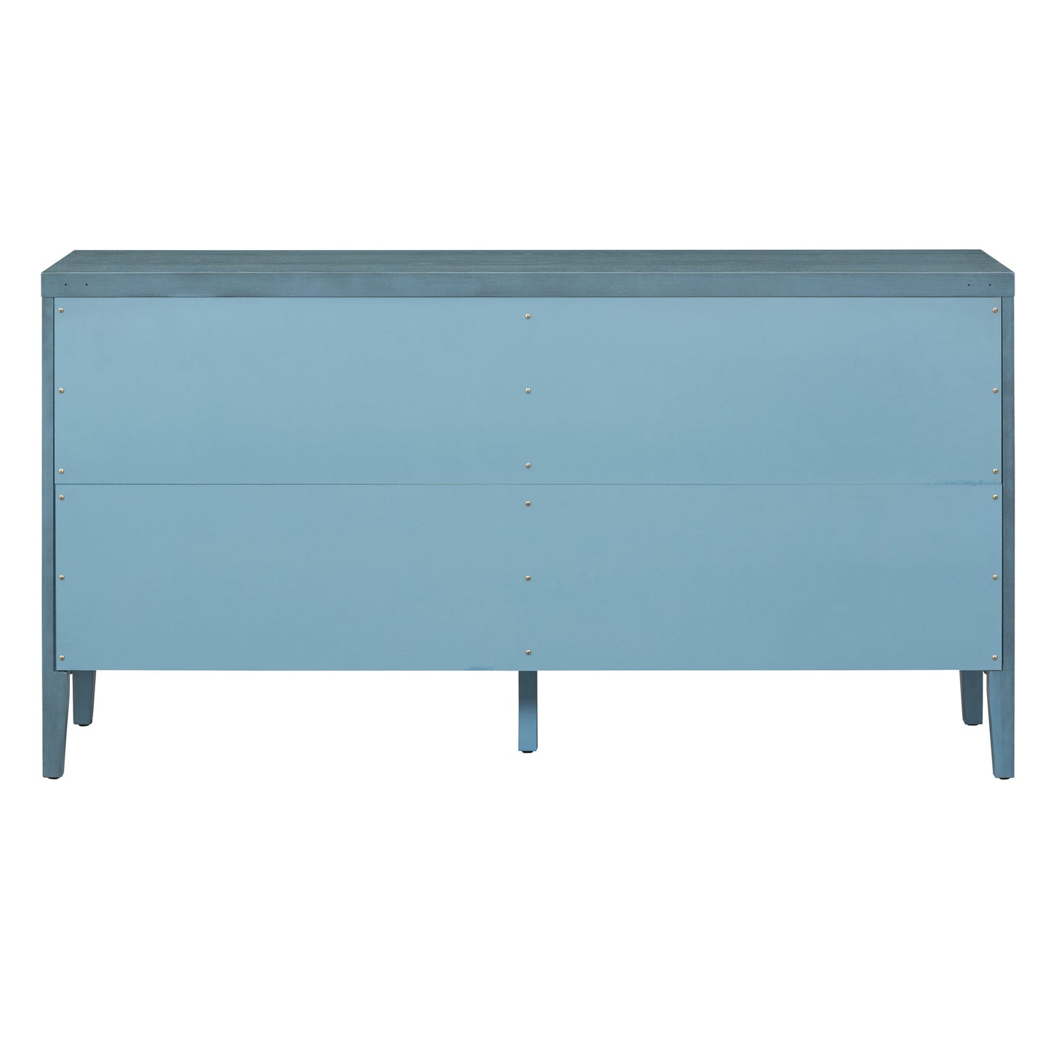 Circular Groove Design Retro Sideboard