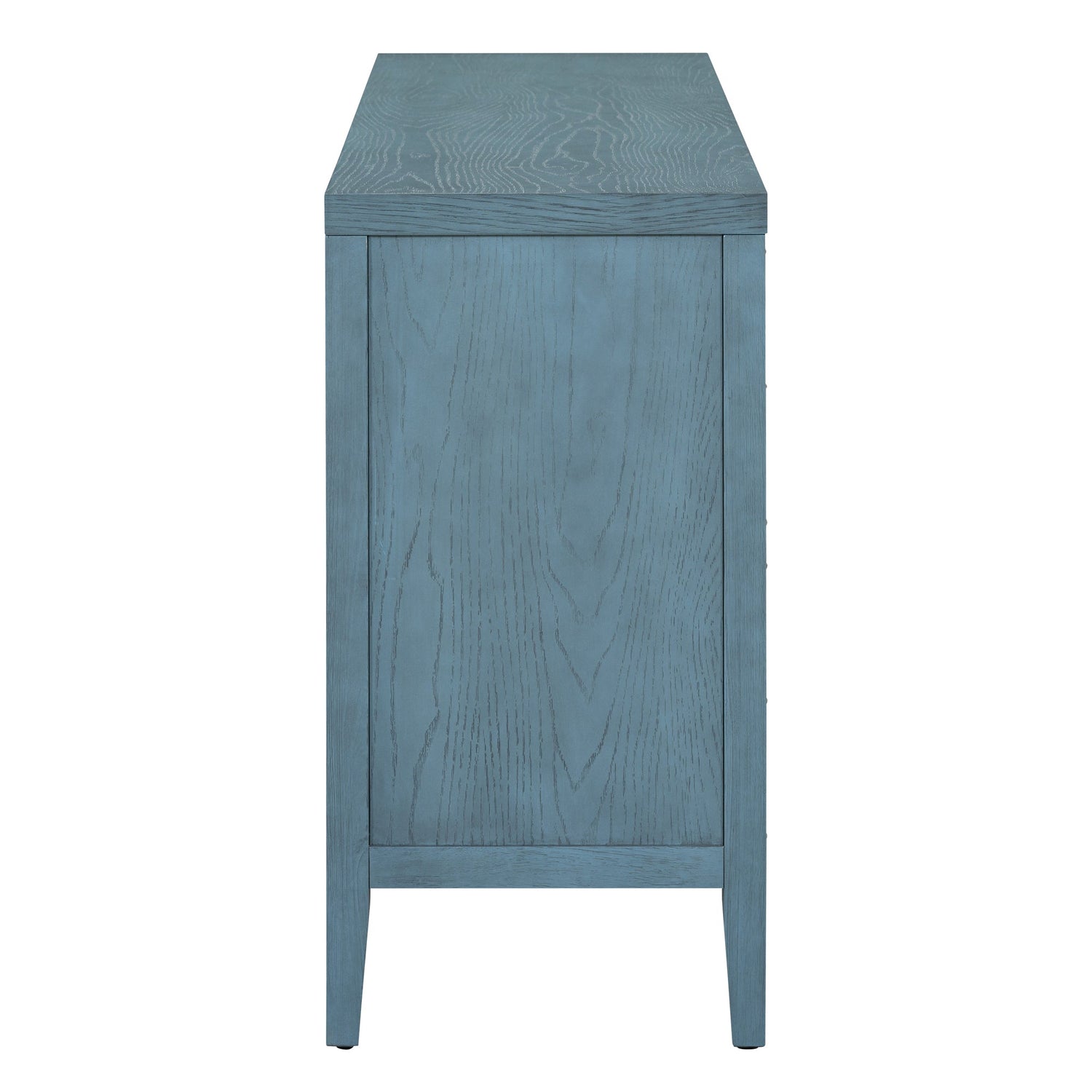 Circular Groove Design Retro Sideboard