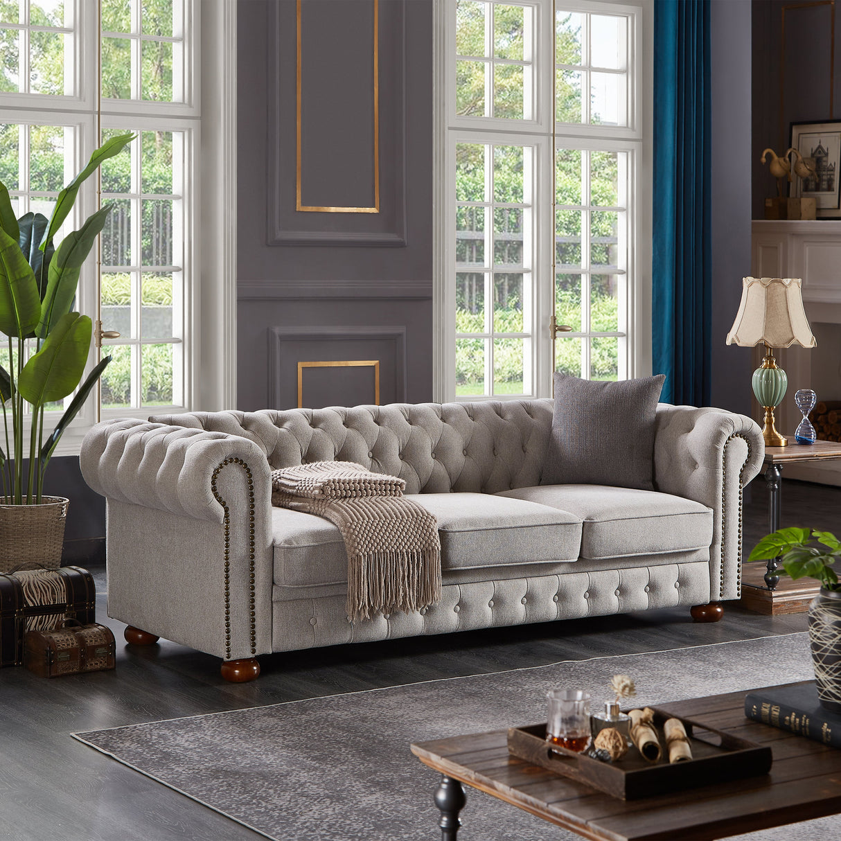 Chesterfield Sofa in Fabric