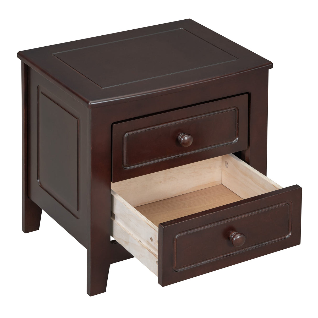 2-Drawer Nightstand for Bedroom