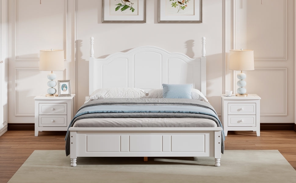 Full Size Wood Platform Bed Frame