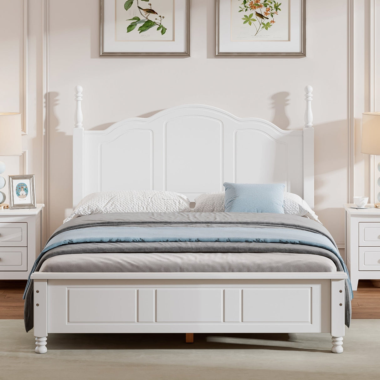 Full Size Wood Platform Bed Frame