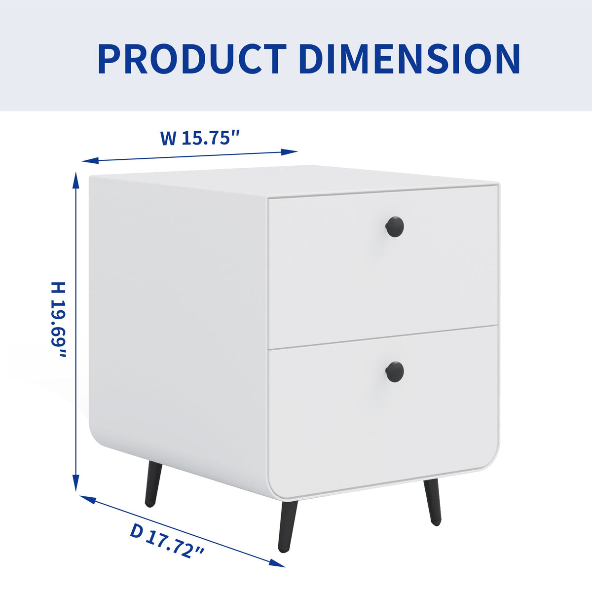 Modern Night Stand Storage Cabinet for Living Room Bedroom