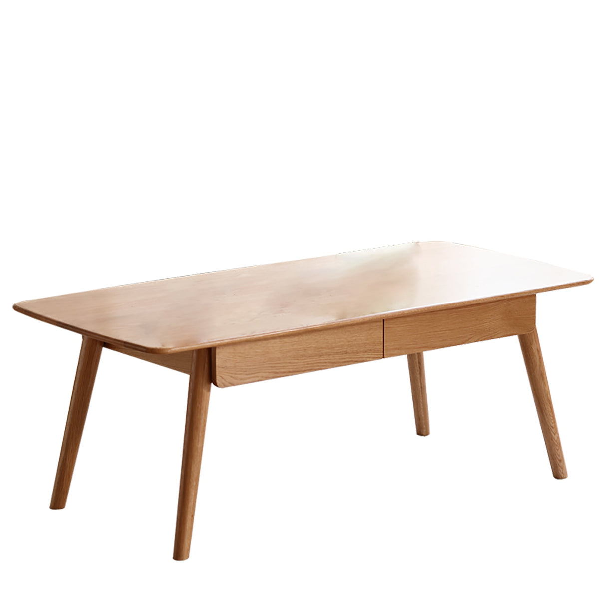 Solid Wood Center Coffee Table with Storage
