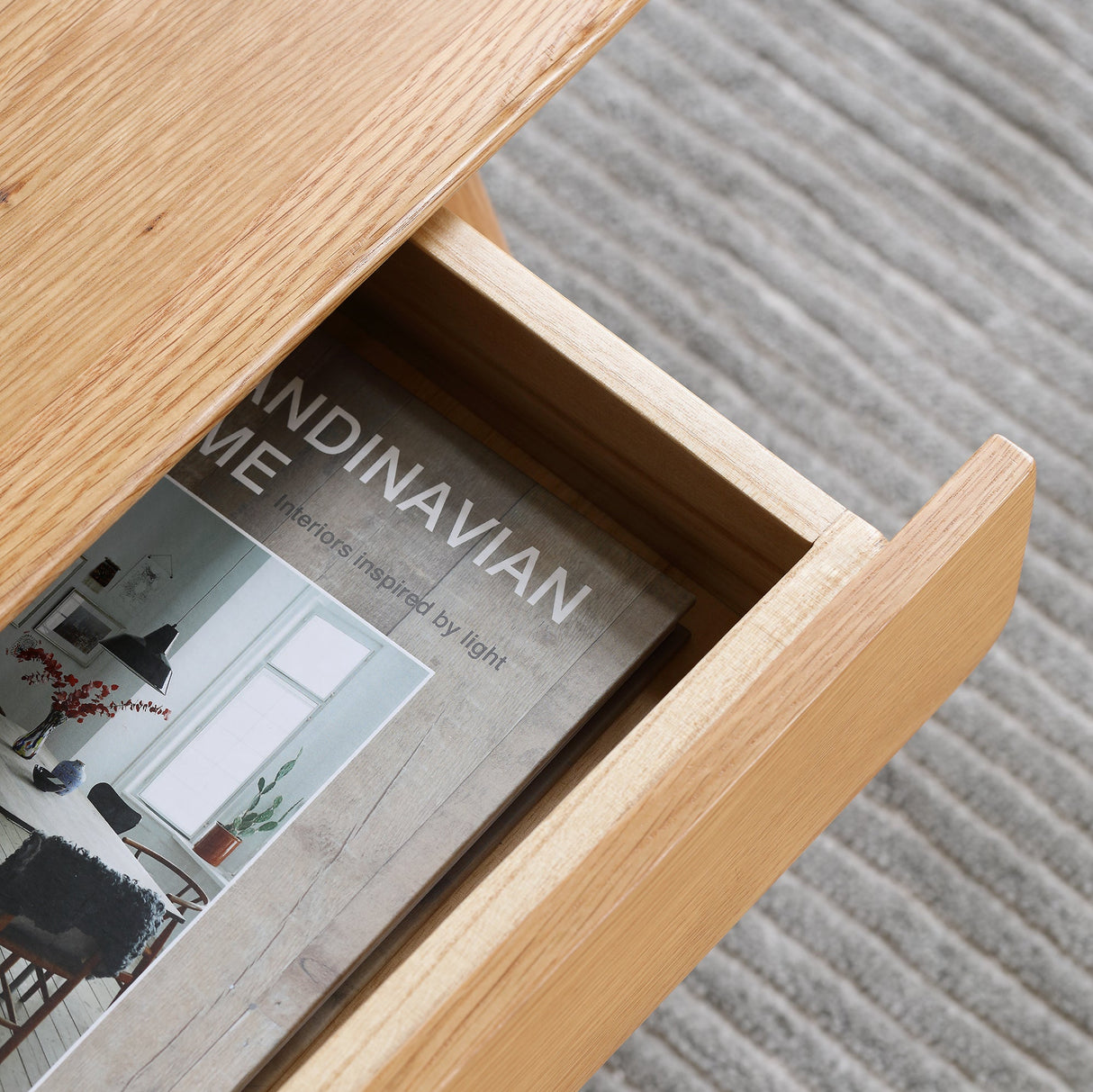 Solid Wood Center Coffee Table with Storage