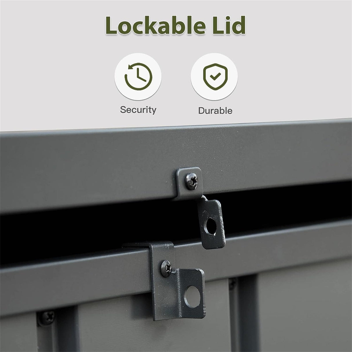 150 Gallon Outdoor Storage Deck Box - Waterproof and Lockable
