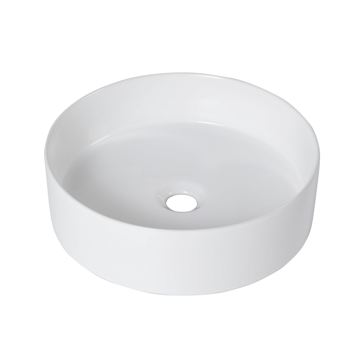 Ceramic Round Above Counter Bathroom Vessel Sink