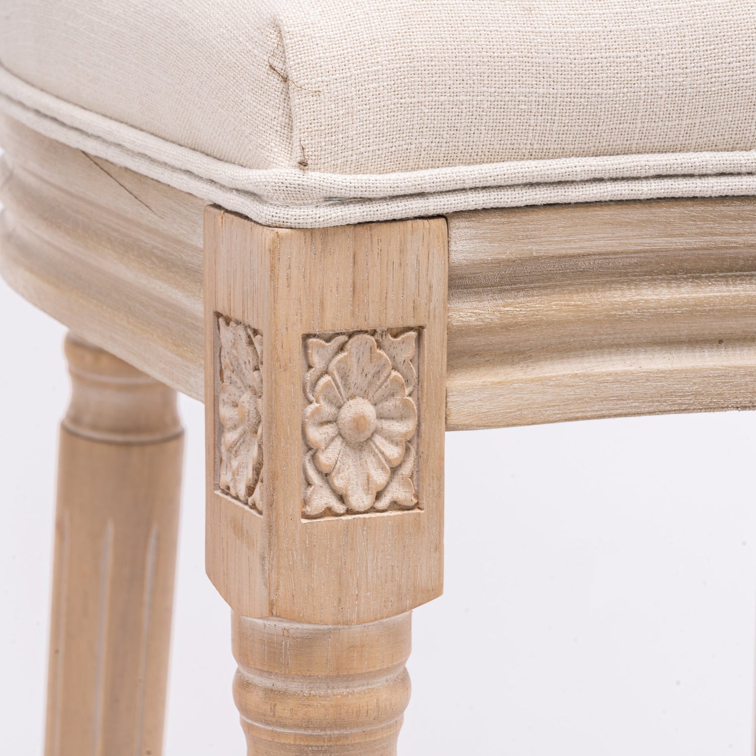 French Country Wooden Barstools,Set of  2
