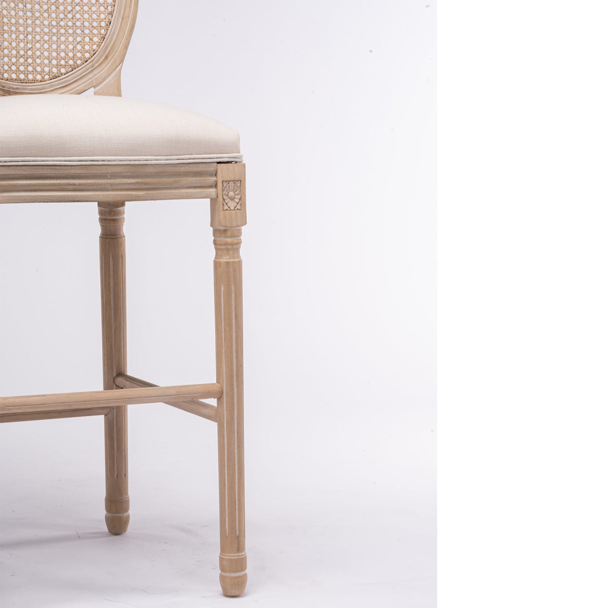 French Country Wooden Barstools,Set of  2