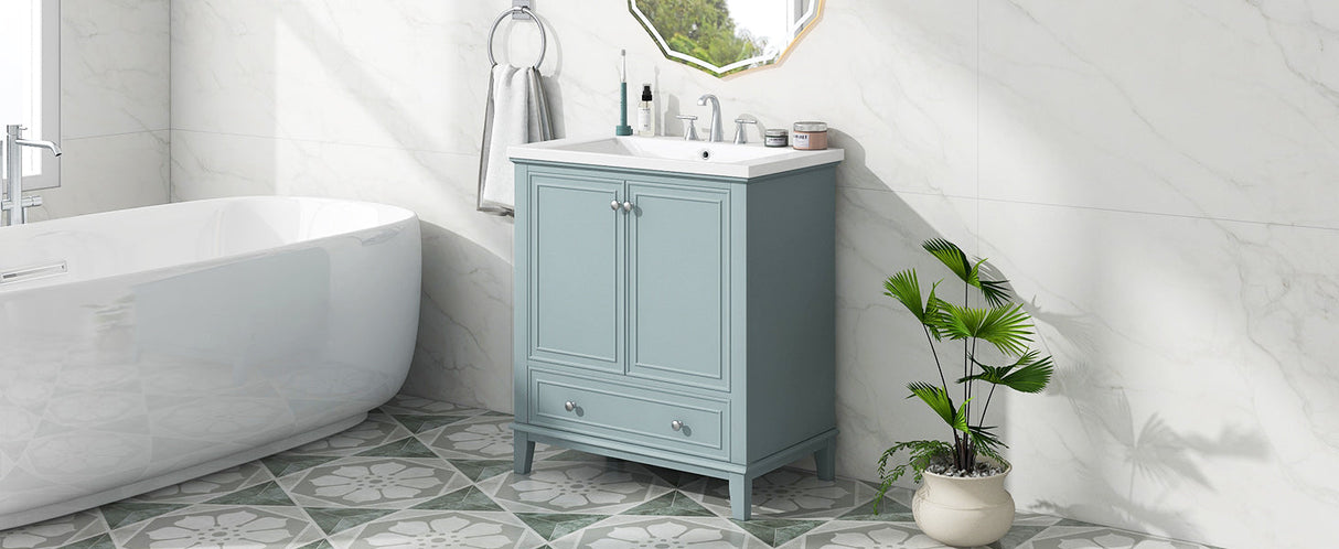 30" Bathroom Vanity With Sink Combo