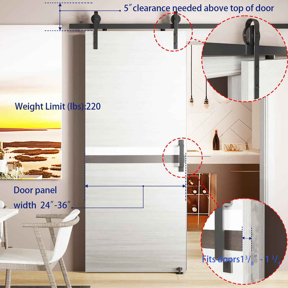 CRAZY ELF 28" x 84" Melamine Integrated Door Slab