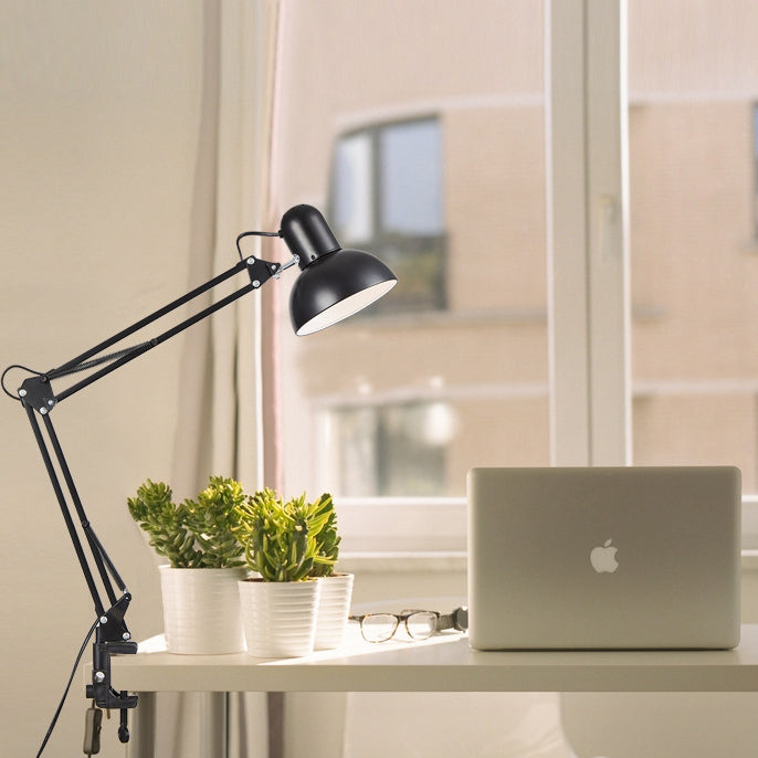 Modern Minimalist Adjustable Metal Table Lamp LED Clip On Desk Light
