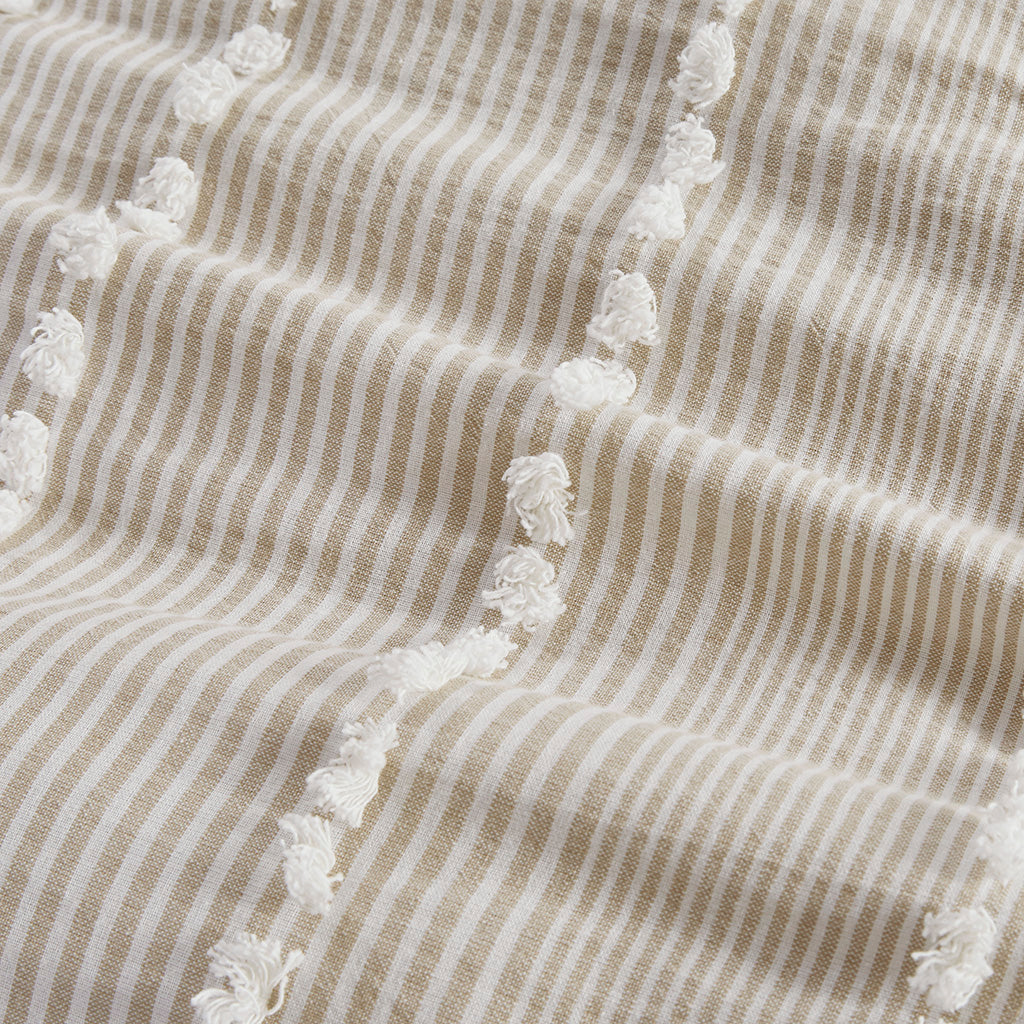 King 3 Piece Cotton Yarn Dyed Comforter Set