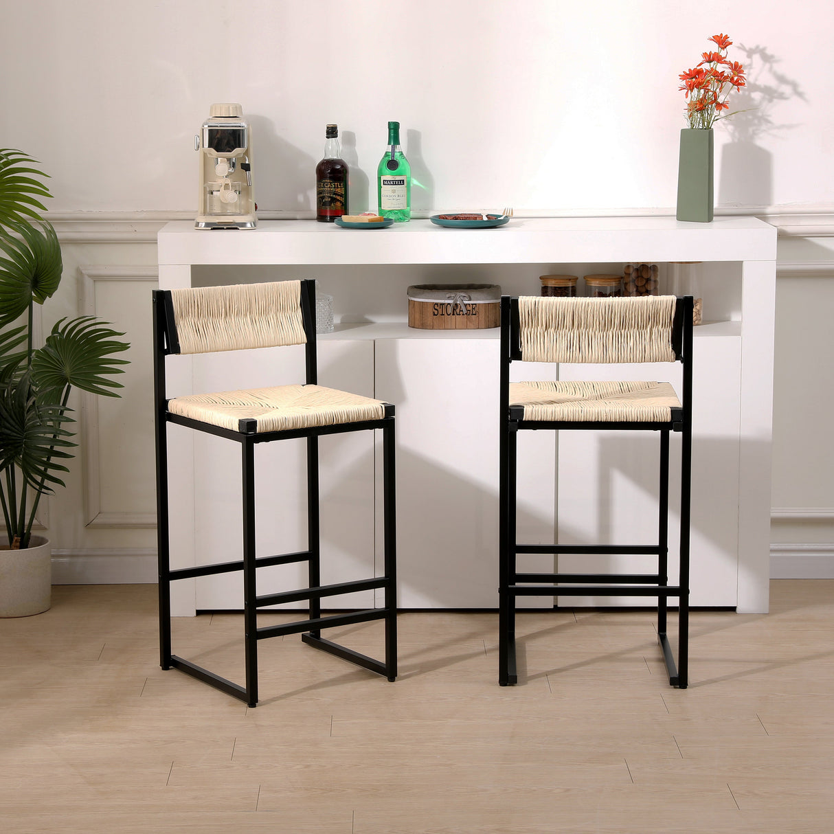 Creamy Bar Chairs Set of 2