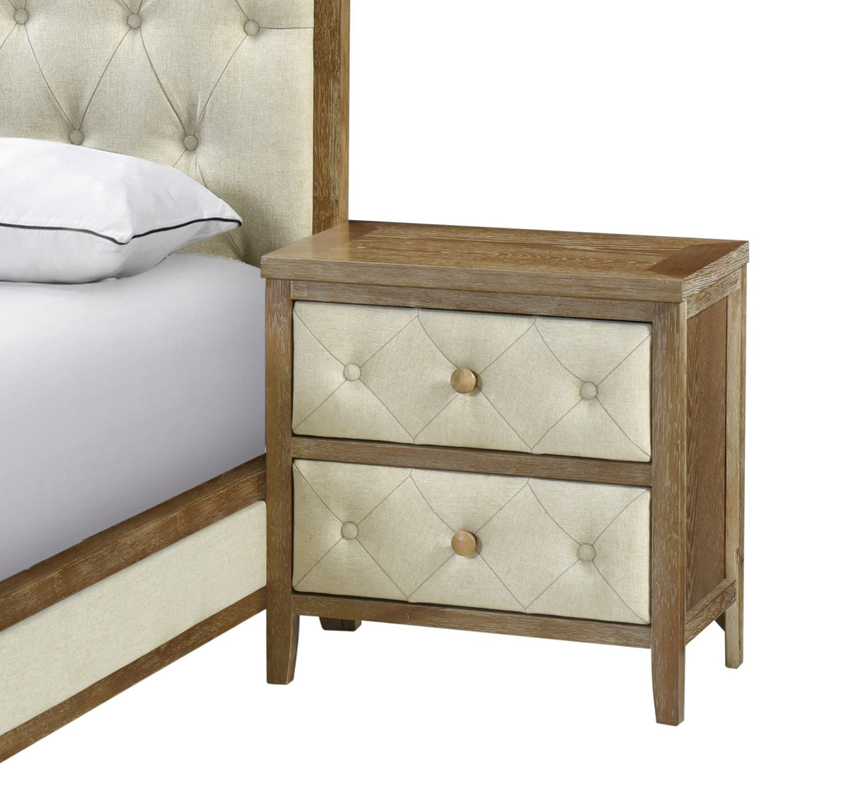 Tufted Drawer Night Stand