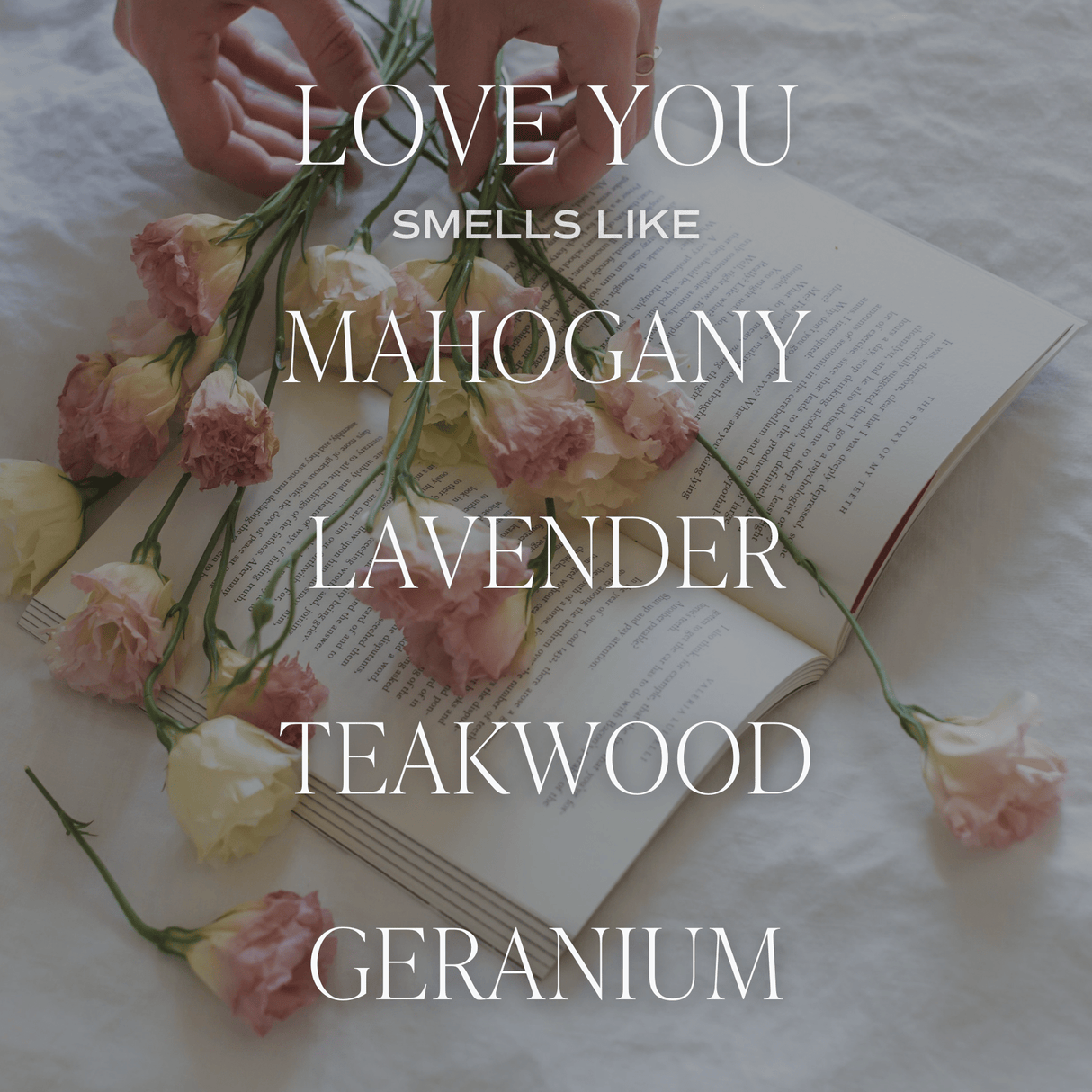 Love You Soy Candle Patterned - Clear Jar - 9 oz