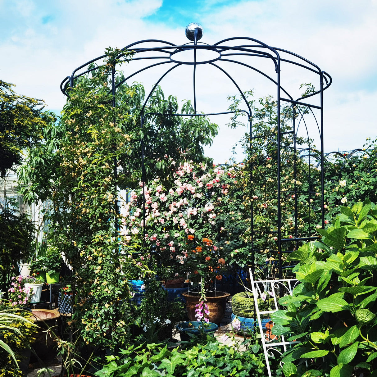 Metal Garden Arch Iron Garden Arbors Gazebo
