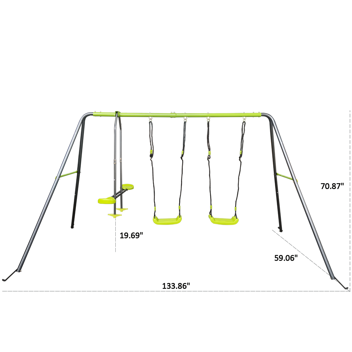 XNS081 Lime Swing Set