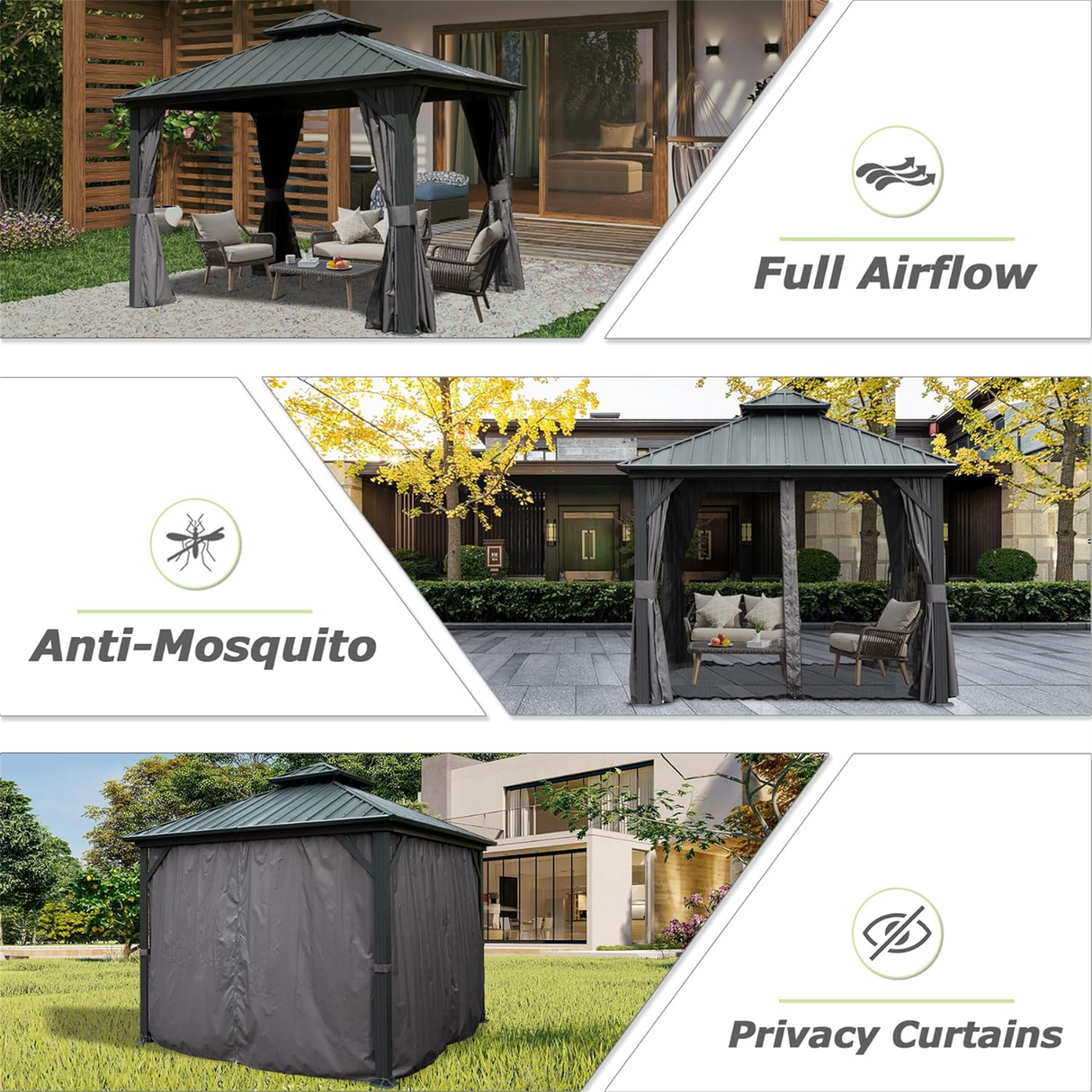 8' X 8' Hardtop Gazebo