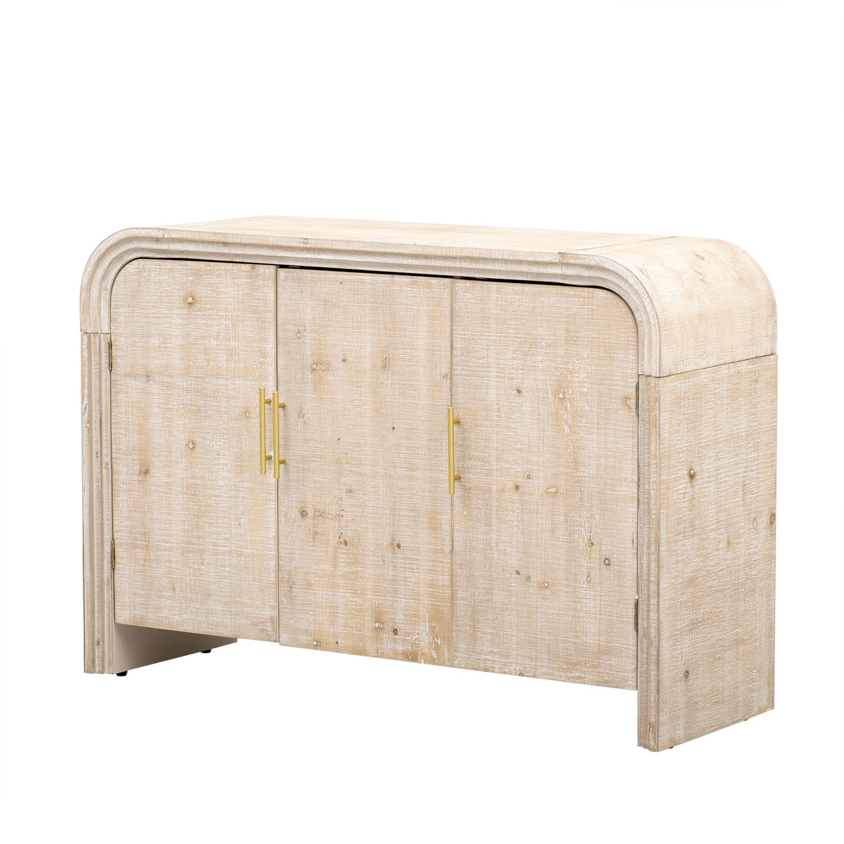 Rustic Curved Waterfall Sideboard