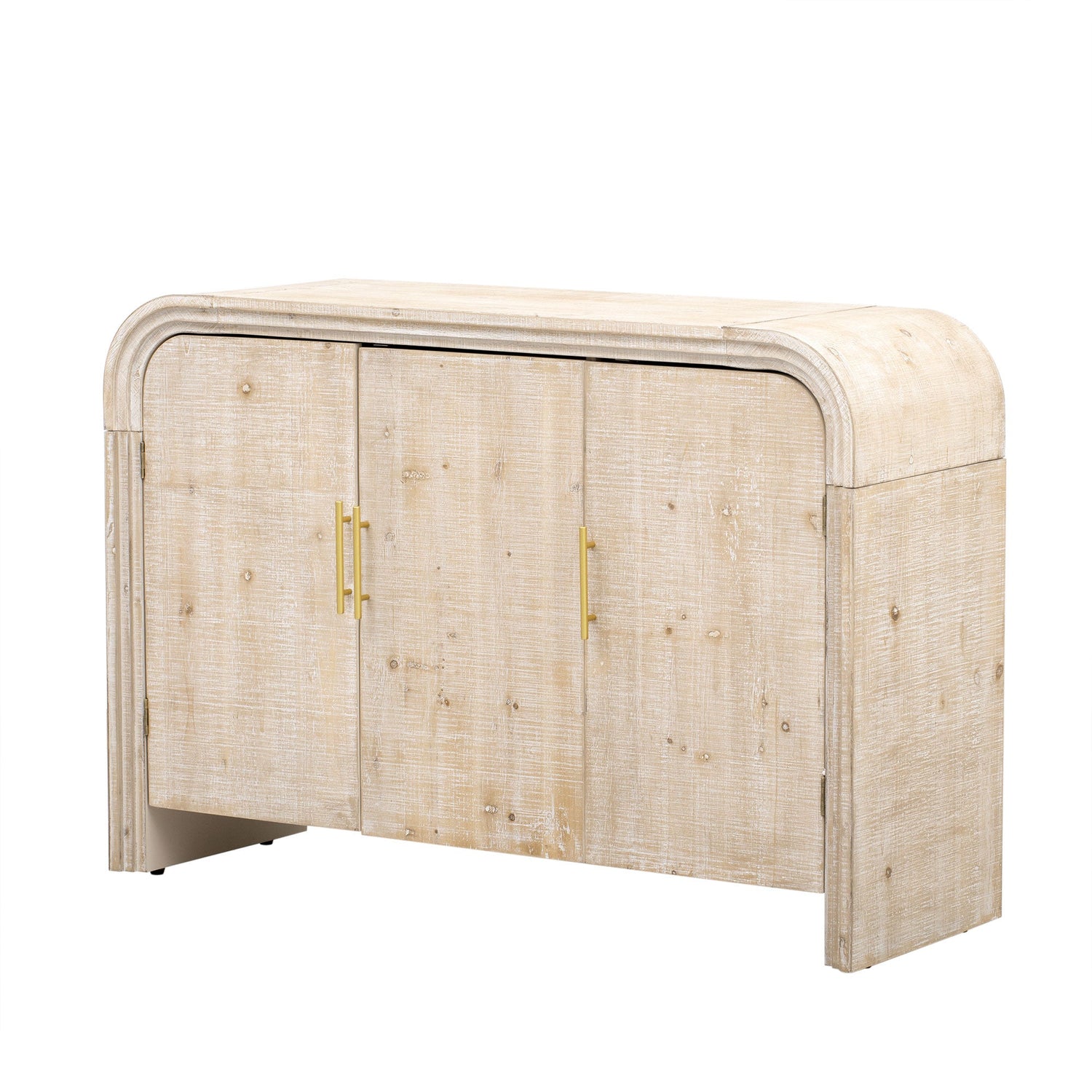 Rustic Curved Waterfall Sideboard