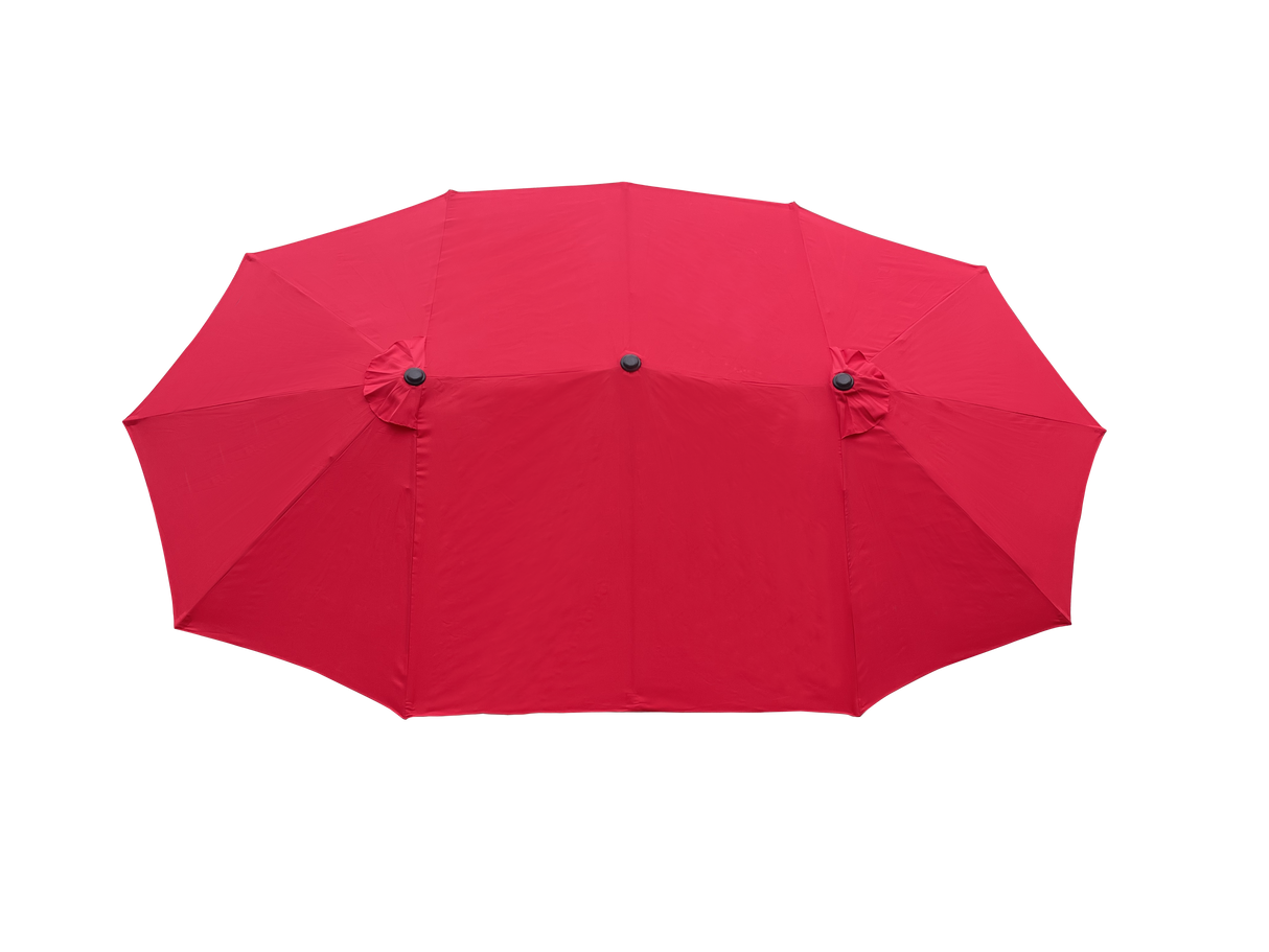 15Ft x 9Ft Double-Sided Patio Umbrella