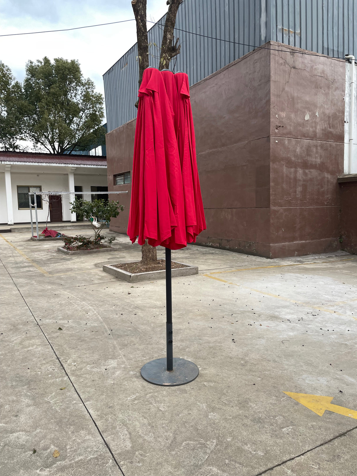 15Ft x 9Ft Double-Sided Patio Umbrella