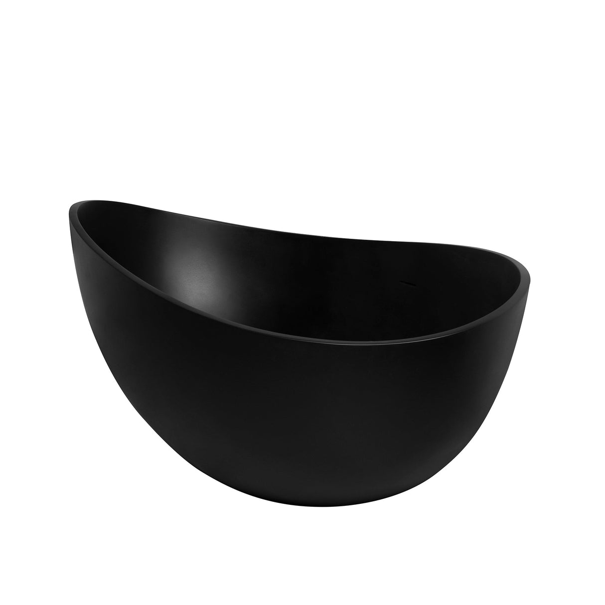 71 Inch Freestanding Solid Surface Soaking Bathtub
