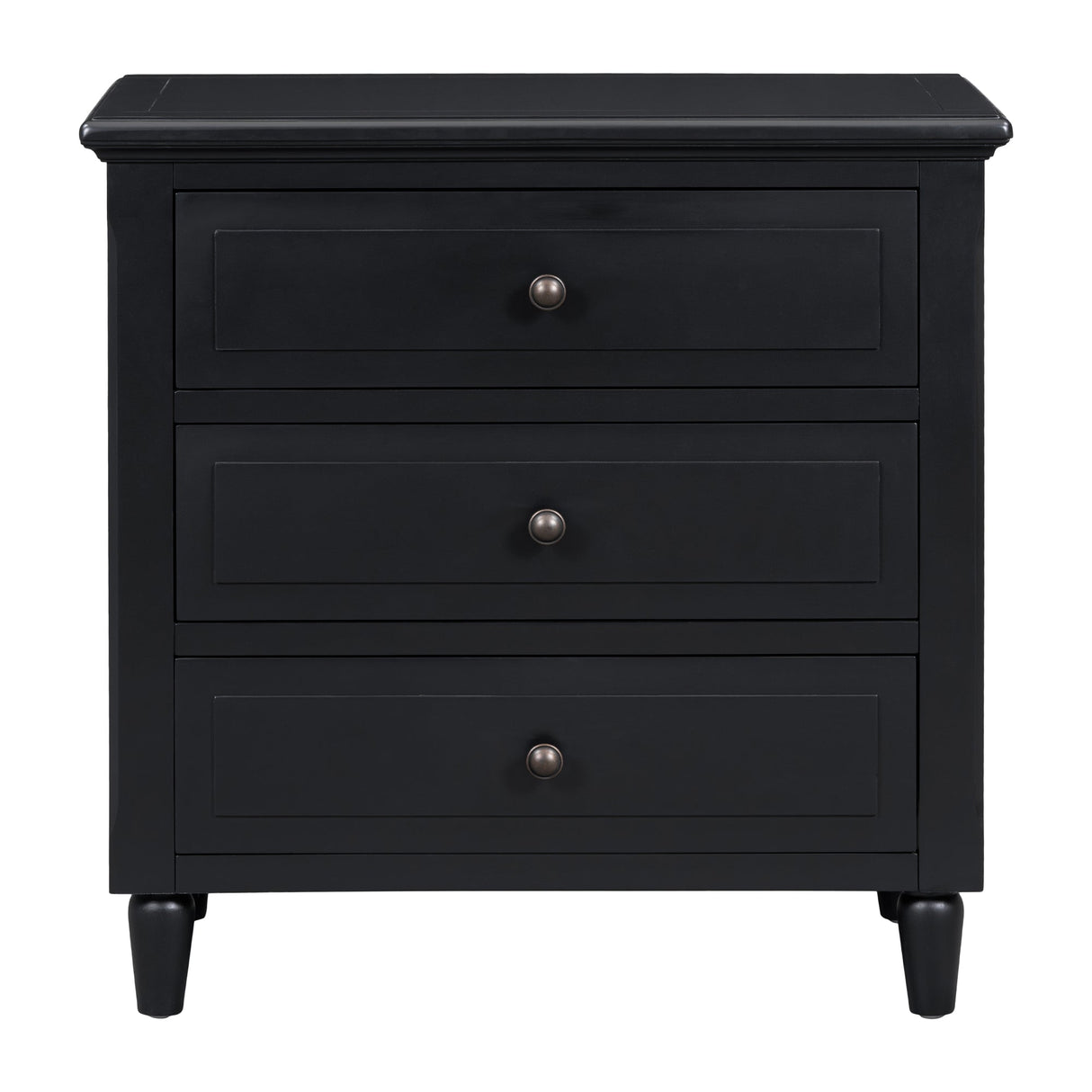 U Style 28" Painted Nightstand with 3 Drawers