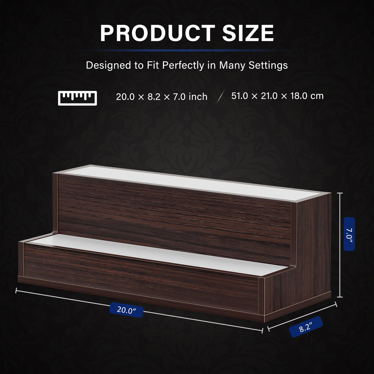 LED Lighted Liquor Bottle Display Shelf