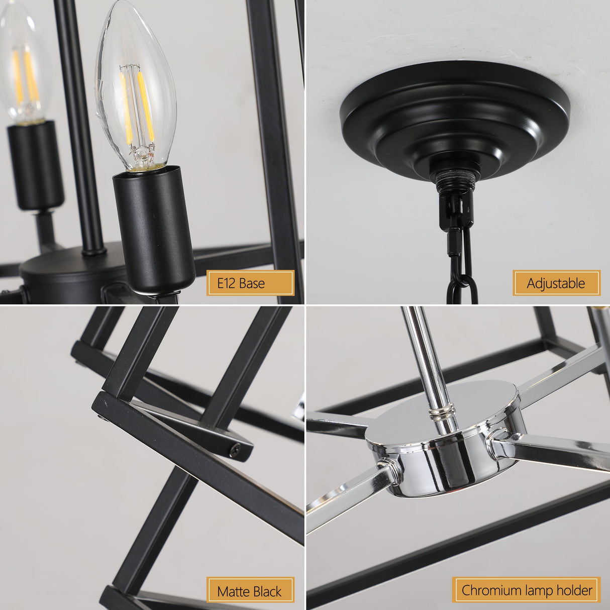 Geometric Foyer Chandelier